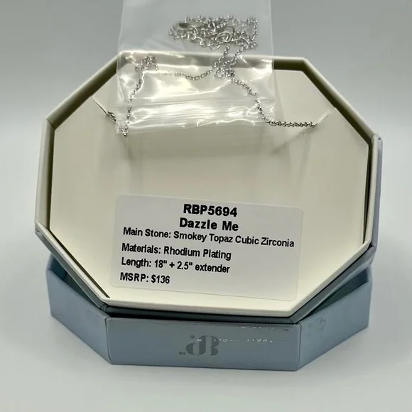 ✨ Dazzle Me Smokey Topaz Necklace ✨ - Picture 2 of 2